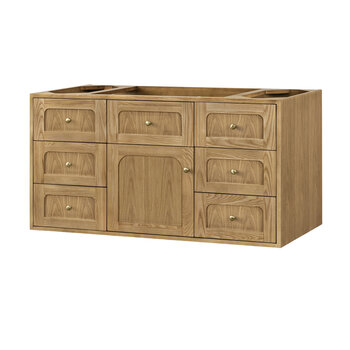 James Martin Furniture Laurent 48'' Single Vanity in Light Natural Oak, Base Cabinet Only