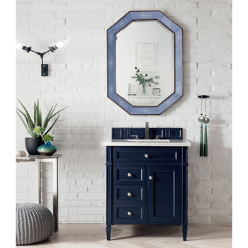 James Martin Furniture Victory Blue Cabinet Front View