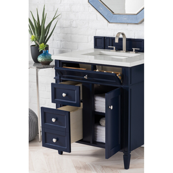 James Martin Furniture Victory Blue Cabinet Inside View