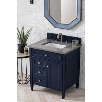 James Martin Furniture Victory Blue Cabinet / Grey Expo Top