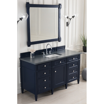 James Martin Furniture 60" Victory Blue Charcoal Soapstone Top