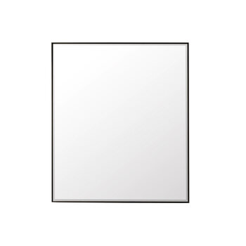James Martin Furniture Rohe 36'' W x 42'' H Wall Mounted Mirror with Matte Black Frame