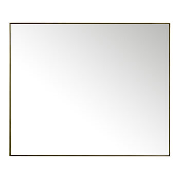 James Martin Furniture Rohe 48'' W x 40'' H Wall Mounted Mirror with Champagne Brass Frame