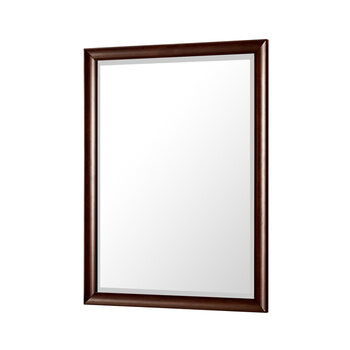 James Martin Furniture Glenbrooke 30'' W x 40'' H Wall Mounted Rectangle Mirror with Burnished Mahogany Frame