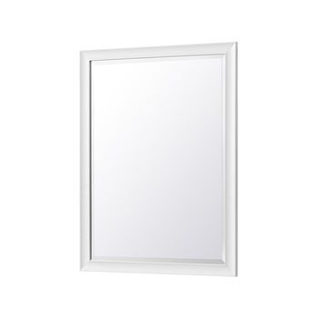 James Martin Furniture Glenbrooke 30'' W x 40'' H Wall Mounted Rectangle Mirror with Bright White Frame