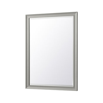 James Martin Furniture Glenbrooke 30'' W x 40'' H Wall Mounted Rectangle Mirror with Urban Gray Frame