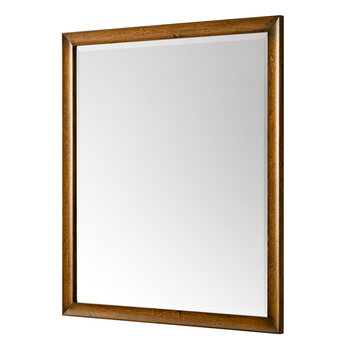James Martin Furniture Glenbrooke 36'' W x 40'' H Wall Mounted Rectangle Mirror with Country Oak Frame
