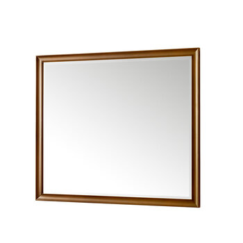 James Martin Furniture Glenbrooke 48'' W x 40'' H Wall Mounted Rectangle Mirror with Country Oak Frame