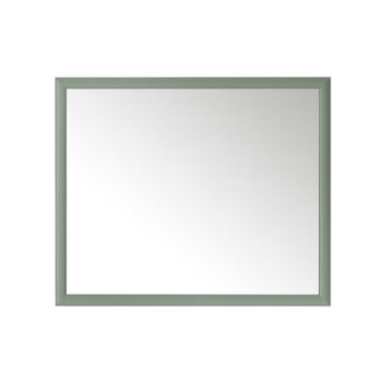 James Martin Furniture Glenbrooke 48'' W x 40'' H Wall Mounted Rectangle Mirror with Smokey Celadon Frame