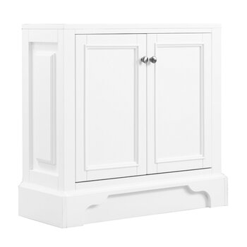 James Martin Furniture De Soto 30'' W Hutch Base in Bright White (for Double Tower Hutch), 31-3/8'' W x 12-1/2'' D x 29-1/4'' H