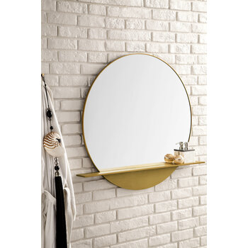James Martin Furniture Platform 36"Wide Mirror, Radiant Gold