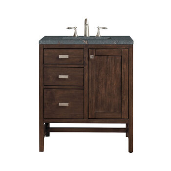 James Martin Furniture Addison 30'' Single Vanity, Mid-Century Acacia w/ 3 cm (1-3/8'') Thick Parisien Bleu Quartz Top and Rectangle Undermount Sink Product View