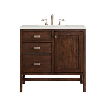 James Martin Furniture Addison 36'' Single Vanity, Mid-Century Acacia w/ 3 cm (1-3/8'') Thick Lime Delight Quartz Top and Rectangle Undermount Sink Product View