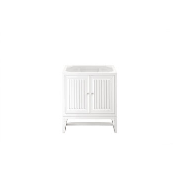 James Martin Furniture Athens 30'' W Single Vanity Cabinet, Glossy White