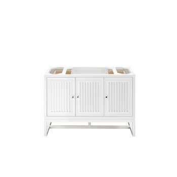 James Martin Furniture Athens 48'' W Single Vanity Cabinet, Glossy White