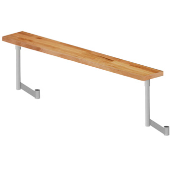 John Boos L-Maple Steam Table Boards with Adjustable Stainless Steel Support Arms, Penetrating Oil