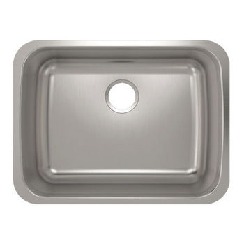 Julien Builder Stainless Steel Undermount Sink, 24-3/4''W x 18-3/4''D x 9''H