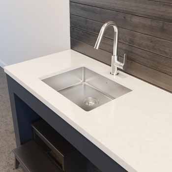 JULIEN ProInox H75 Collection ADA Undermount 23" Single Bowl Kitchen Sink in Stainless Steel