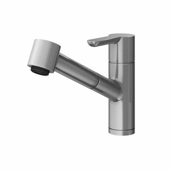 JULIEN Source Contemporary Kitchen Faucet with Pull-Down Sprayhead in Polished Chrome
