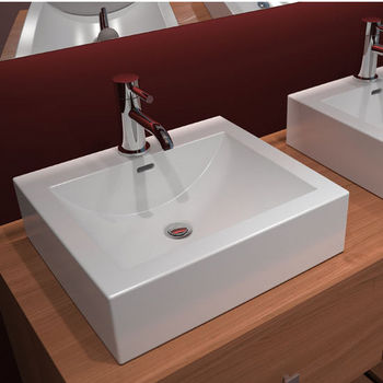 Cantrio Koncepts Cast Polymer Vessel Bathroom Sink