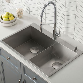 Vattudalen Single Bowl Top Mount Sink Stainless Steel Ikea