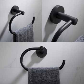 Matte Black - Towel Ring