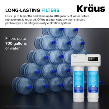 Kraus Purita#8482 2-Stage Under-Sink Filtration System with Urbix#8482 Single Handle Drinking Water Filter Faucet