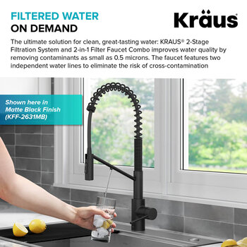 Kraus Oletto Collection Filtered Water on Demand