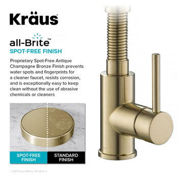Kraus Bolden™ 2-in-1 Commercial Style Pull-Down Single Handle Water Filter Kitchen Faucet with Purita™ 2-Stage Under-Sink Filtration System, all Brite Info