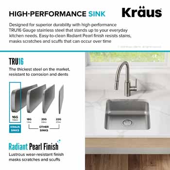 Kraus Dex Series High-Performance Sink
