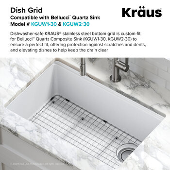 Kraus Bellucci™ Series 25'' Grid Compatible Sink Info