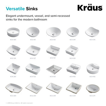 KRAUS Compatible Sinks