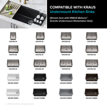 KRAUS KDM-10 Series Drying Mat or Trivet, Compatible Sinks