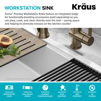 KRAUS Workstation Sink Info