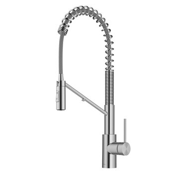 Kraus® Oletto™ 2-in-1 Commercial Style Pull-Down Single Handle Water Filter Kitchen Faucet for Reverse Osmosis or Water Filtration System in Spot-Free Stainless Steel