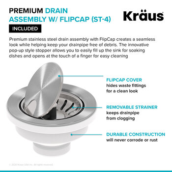 KRAUS Premium Drain Info