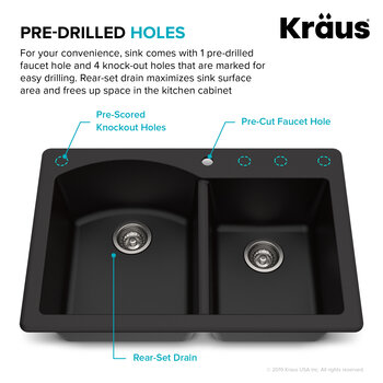 KRAUS Pre-Drilled Holes