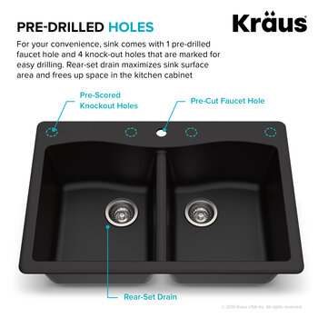 KRAUS Pre-Drilled Holes