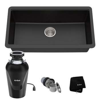 KRAUS 30-1/2" Sink Black Included Items