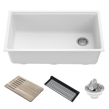 KRAUS 33" Sink White Included Items