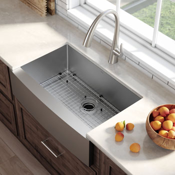 Kraus 30-Inch Undermount Single Bowl Stainless Steel Kitchen Sink