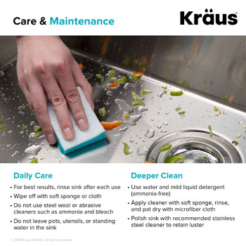 KRAUS Standart PRO™ Care and Maintenance