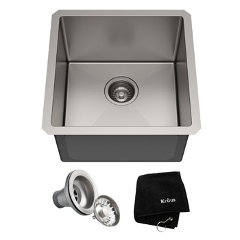 KRAUS Standart PRO™ 17'' Sink with Included Items