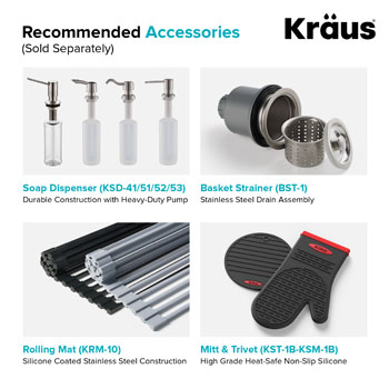 KRAUS Standart PRO™ Recommended Accessories