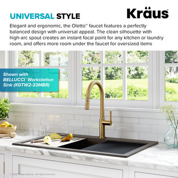 KRAUS Brushed Brass Universal Style Info