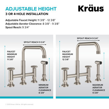 KRAUS Adjustable Height