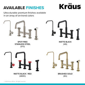 KRAUS Available Finishes