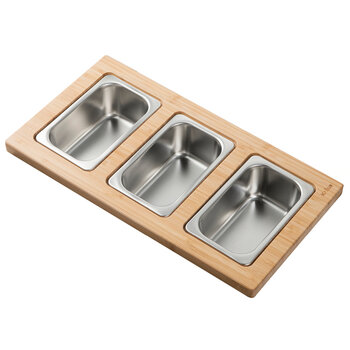 KRAUS Serving Board Set w/ 3 Bowls Product View