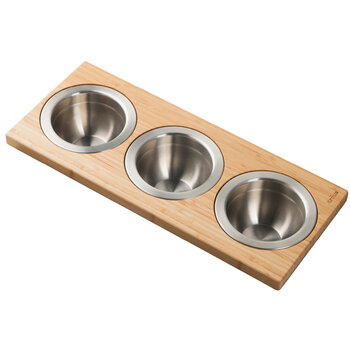 KRAUS Serving Board Set w/ 3 Round Bowls Product View