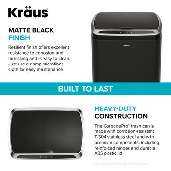 KRAUS Matte Black Features Info